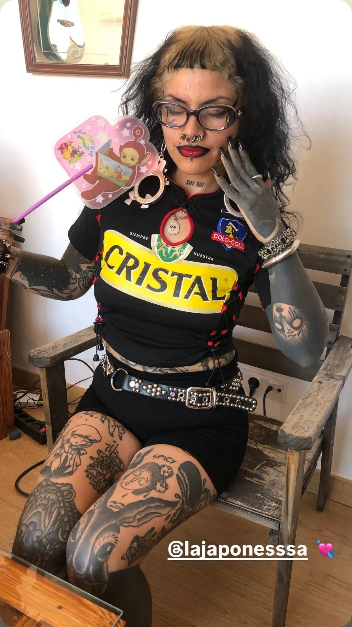 Clienta usando qipao La Japonesssa