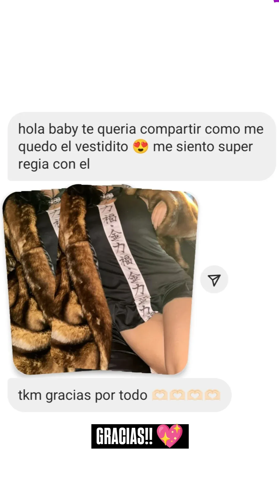 Feedback real de clienta de La Japonesssa por Instagram