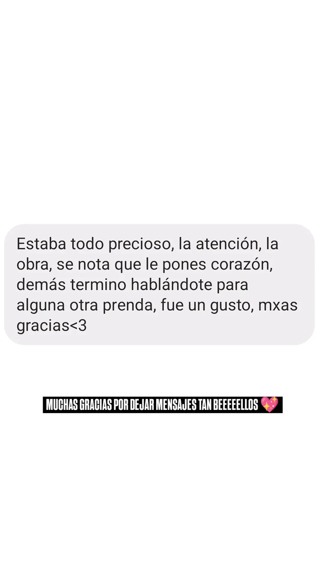 Feedback real de clienta de La Japonesssa por Instagram