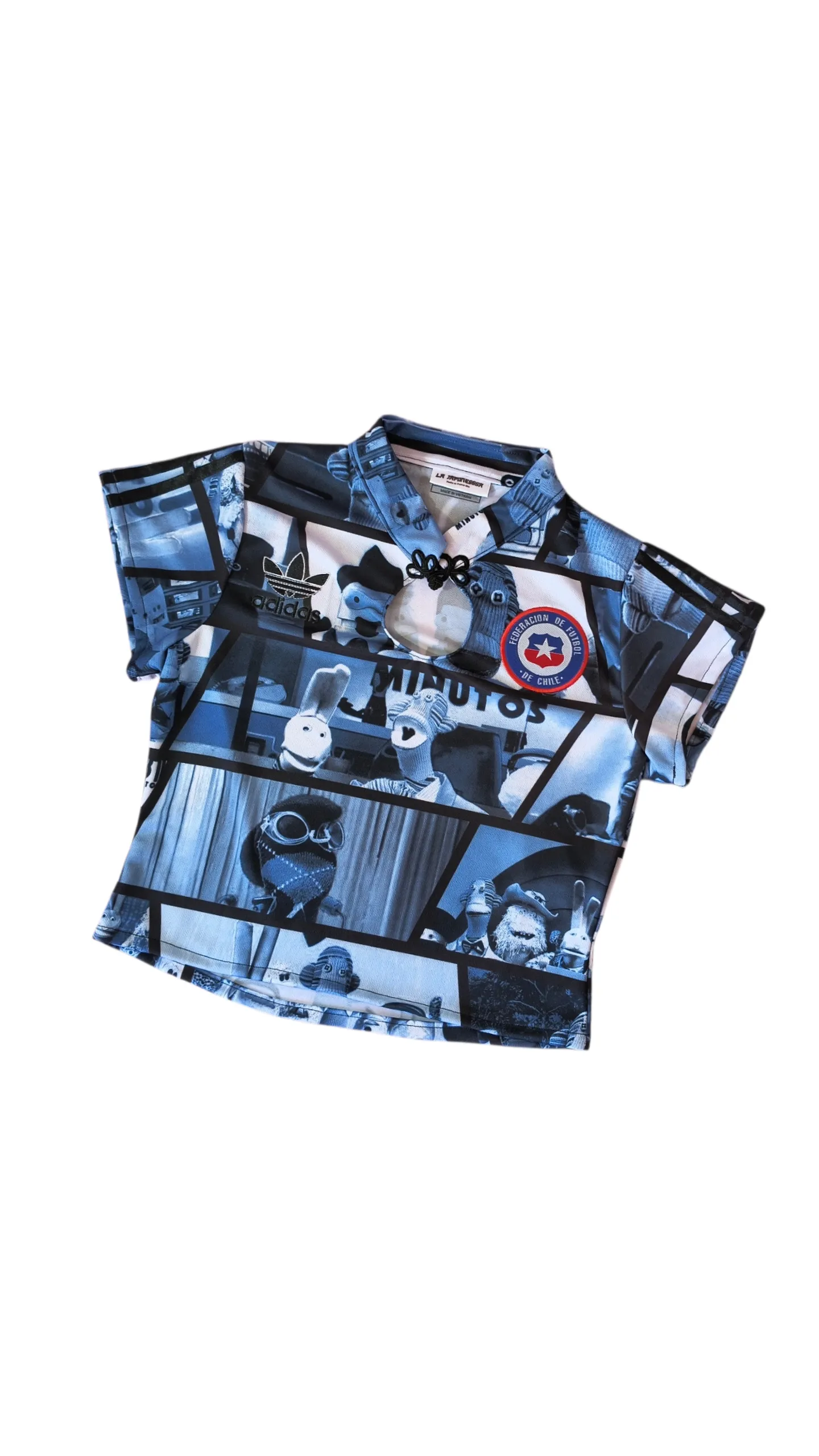 Qipao deportivo selección Chile azul